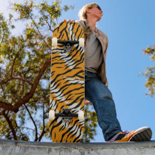 Tiger Skin Animal Print Design Skateboard