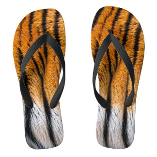 Tiger Skin Flip Flops
