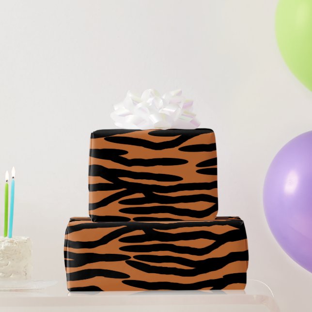 Tiger Skin Gemustert Geschenkpapier (Partygeschenke)