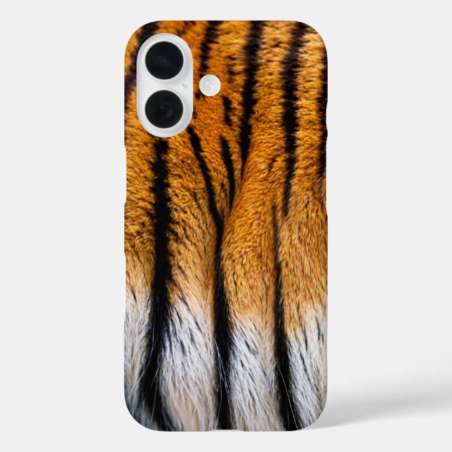 Tiger Skin iPhone 16 Hülle (Rückseite)