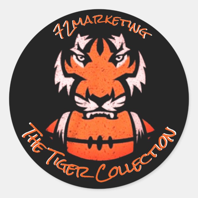 Tiger Slidell High School SHS Label Aufkleber (Vorderseite)