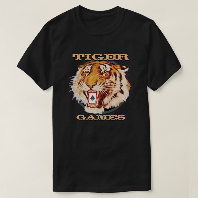 Tiger-Spiel-Spiel T-Shirt (Design vorne)