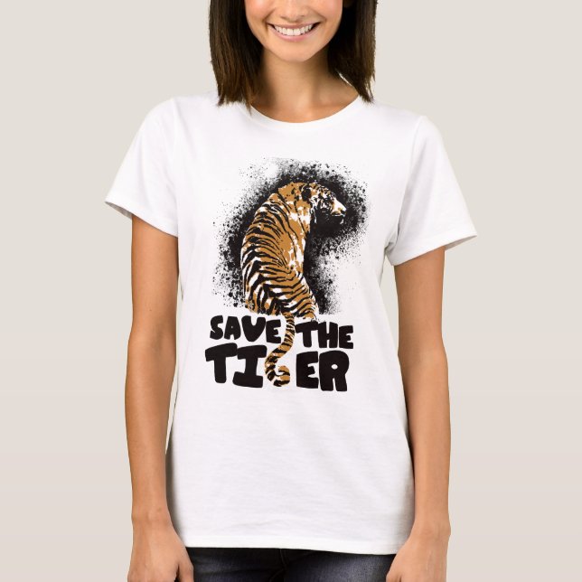 Tiger-Spritzer T-Shirt (Vorderseite)