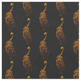 Tiger-Stammes- Anpirschen Stoff