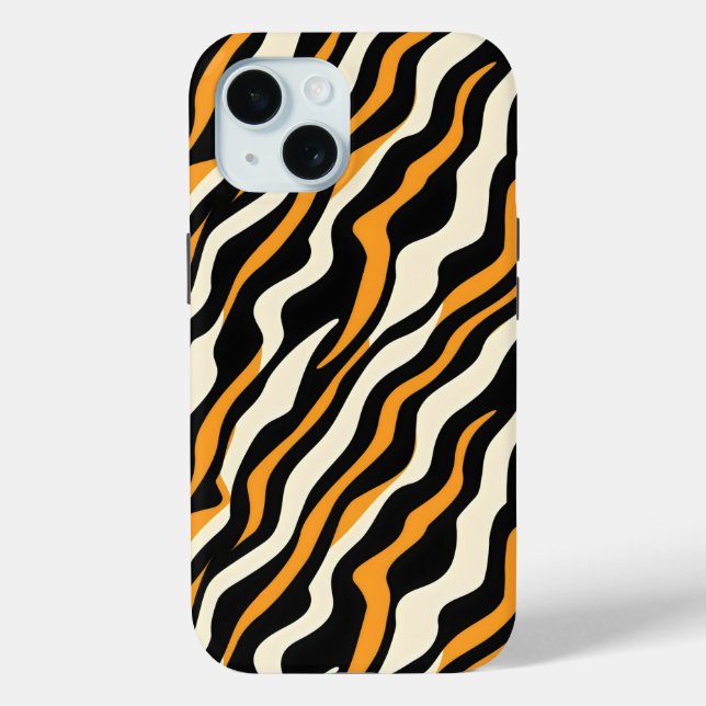 Tiger Stipes Pattern Case-Mate iPhone Hülle (Rückseite)