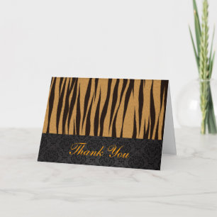 Tiger-Streifen danken Ihnen zu kardieren Dankeskarte