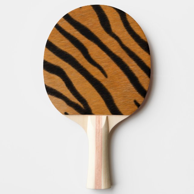 Tiger Streifen Exotic Animal Print Tischtennis Schläger (Vorderseite)