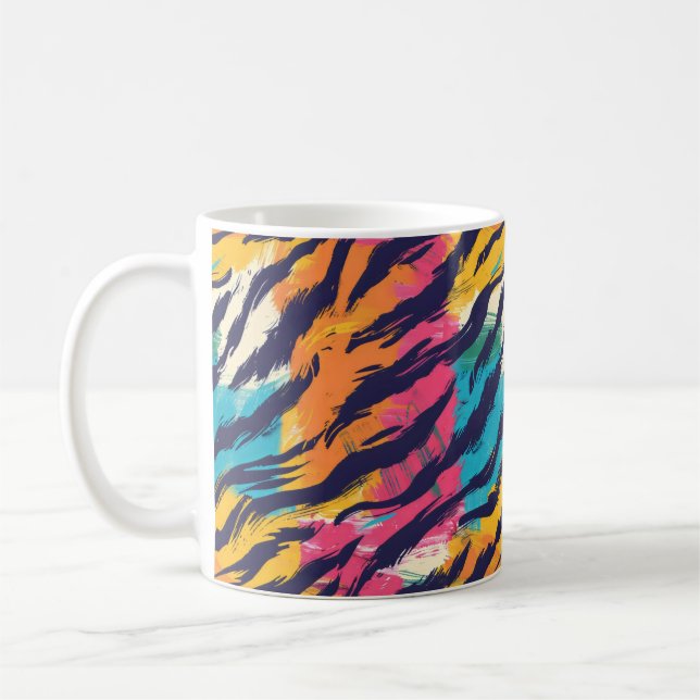 Tiger-Streifen Kaffeetasse (Links)