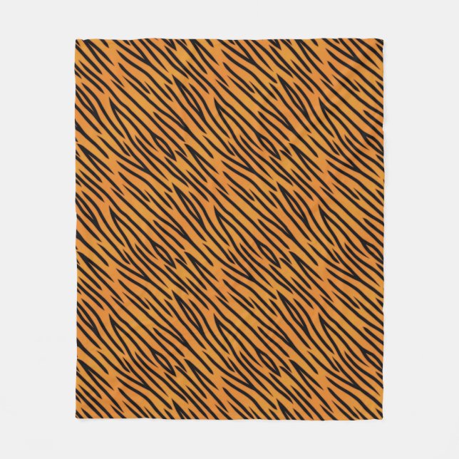 Tiger-Streifen-Muster Fleecedecke (Vorderseite)