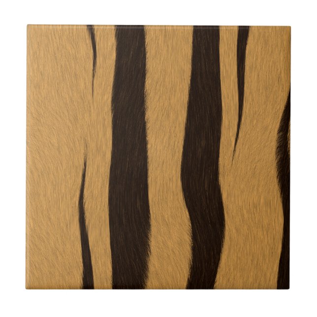 Tiger Streifen Muster. Fliese (Vorderseite)