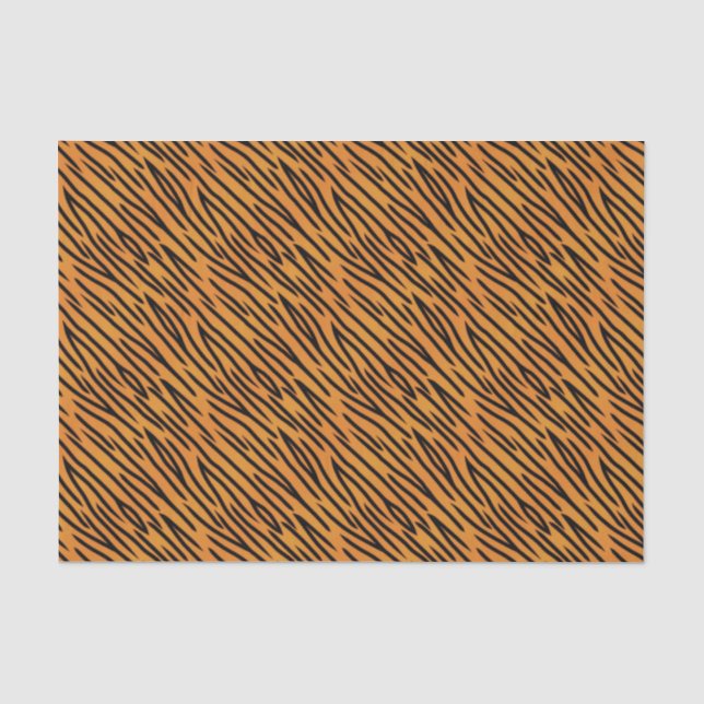 Tiger-Streifen-Muster Seidenpapier (Vorderseite)