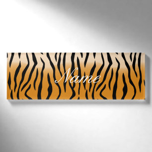 Tiger Streifen Muster Thunder_Cove Namenschild