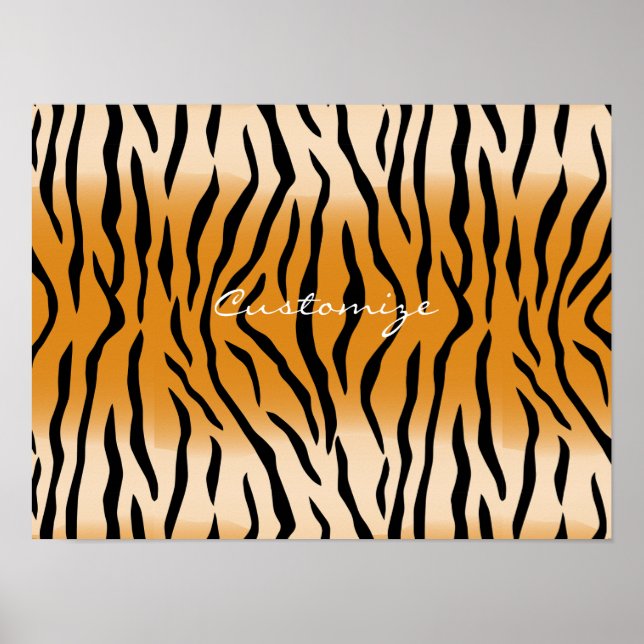 Tiger Streifen Muster Thunder_Cove Poster (Vorne)