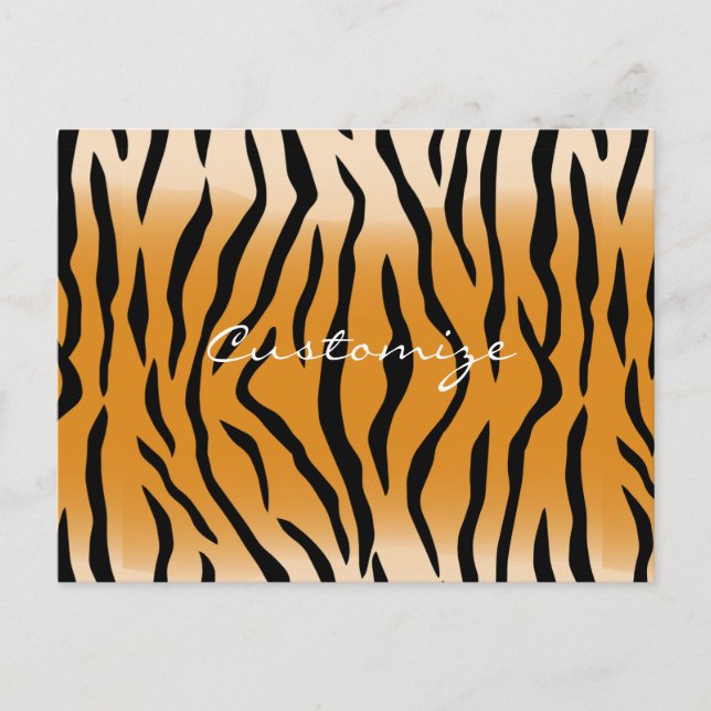 Tiger Streifen Muster Thunder_Cove Postkarte (Vorderseite)
