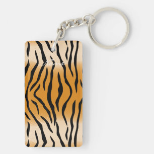 Tiger Streifen Muster Thunder_Cove Schlüsselanhänger