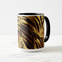 Tiger-Streifen-Safari-Druck-Kaffee-Tasse