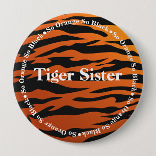 Tiger-Streifen-Tiger-Schwester Button