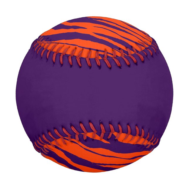 Tiger Strip Baseball-Lila Baseball (Vorderseite)