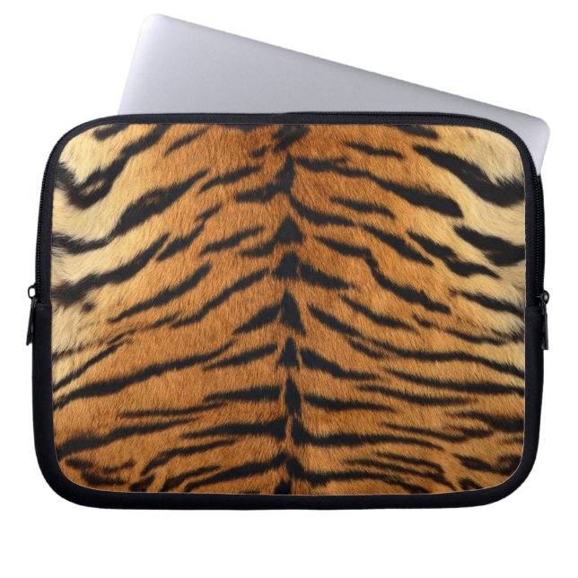 Tiger Strip Fur Print Laptopschutzhülle (Vorderseite)