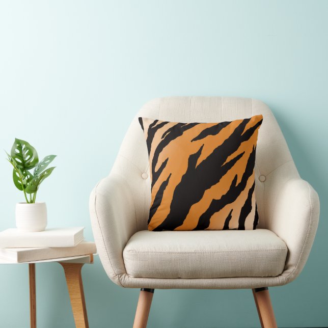 Tiger Stripe design on throw cushion Kissen (Stuhl )