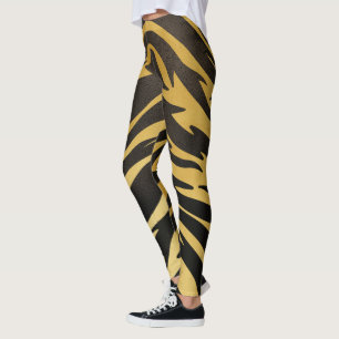 Tiger Stripe Imprimer Leggings Femmes