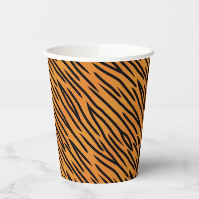 Tiger Stripe Muster Pappbecher (Links)