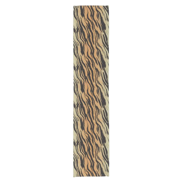 Tiger Stripe Print Table Runner Kurzer Tischläufer (Vorderseite)