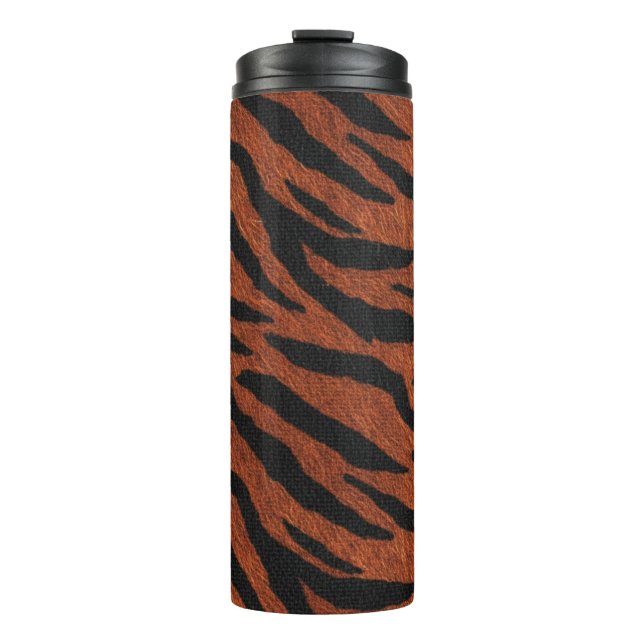 Tiger Stripe Wild Pattern Thermosbecher (Vorderseite)