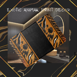 Tiger Stripes Animal Print Badematte