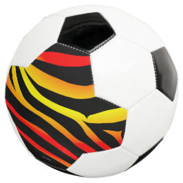 Tiger Stripes Animal Print Muster Soccer Ball