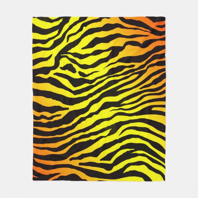 Tiger Stripes Fleecedecke (Vorderseite)
