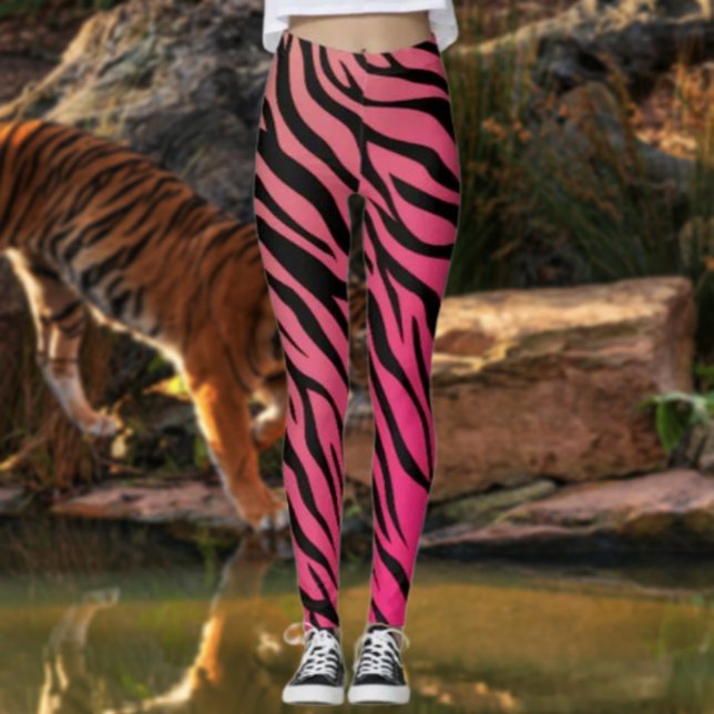 Tiger Stripes Gradient Leggings - Rosa & Orange (Von Creator hochgeladen)