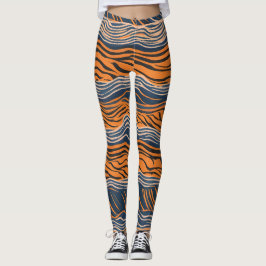 Tiger Stripes Inspiriertes Design Leggings