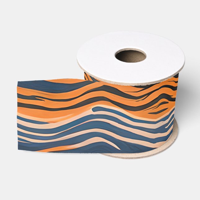 Tiger Stripes Inspiriertes Design Ripsband (Spule)