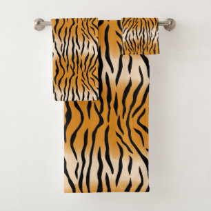 Tiger Stripes Muster Badhandtuch Set