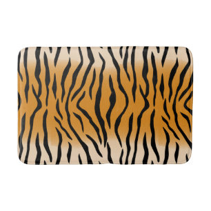 Tiger Stripes Muster Bath Mat Badematte