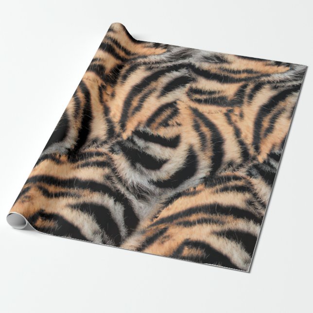 Tiger Stripes Muster Geschenkpapier (Ungerollt)