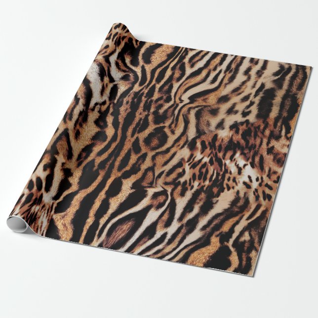 Tiger Stripes Muster Geschenkpapier (Ungerollt)