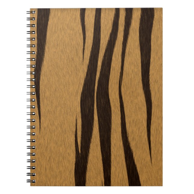 Tiger Stripes Muster Notizblock (Vorderseite)