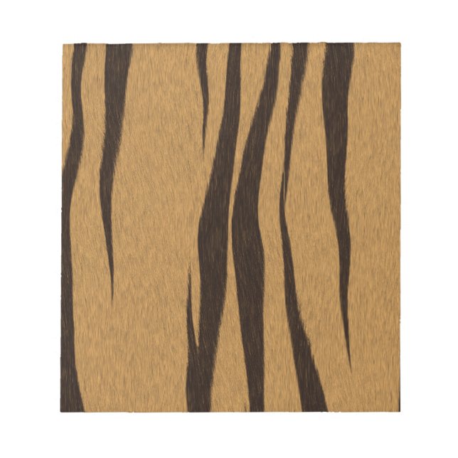 Tiger Stripes Muster Notizblock (Vorderseite)