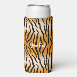 Tiger Stripes Muster Seltzer Can Cooler Selters Dosenkühler