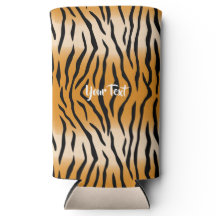 Tiger Stripes Muster Seltzer Can Cooler