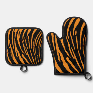 Tiger Stripes Ofenhandschuh & Topflappen-Set