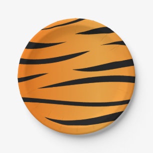 Tiger Stripes Pappteller