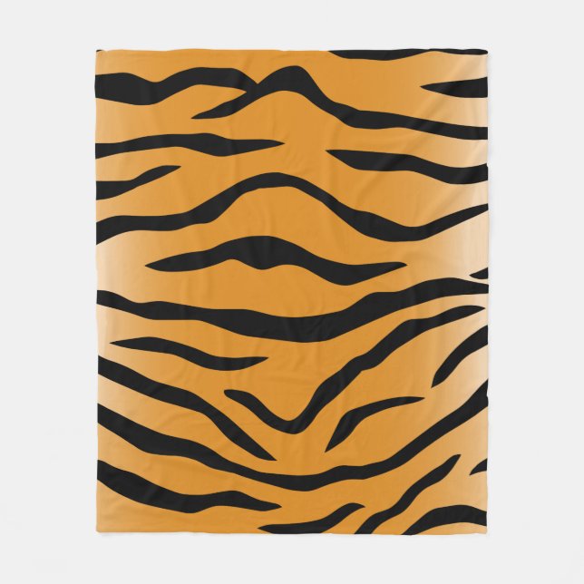 Tiger stripes pattern fleecedecke (Vorderseite)