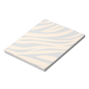 Tiger Stripes schwarz Orange Wildtier Hautfleck Notizblock