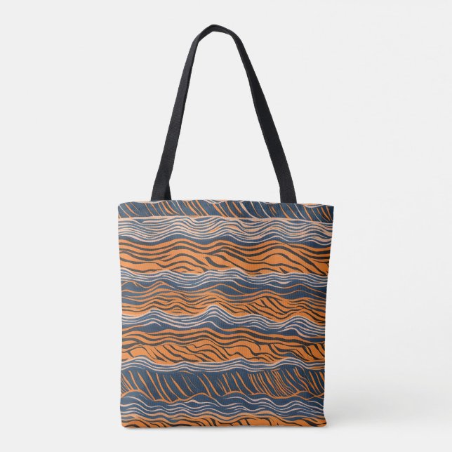 Tiger Stripes Skin-Design Tasche (Rückseite)