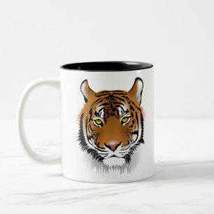 Tiger Sumatran Tiger Wildlife Man-Eater Wildcat Zweifarbige Tasse
