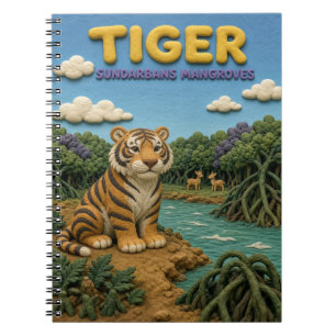 Tiger Sundarbans Mangroven Modern KlayKoo Notizblock