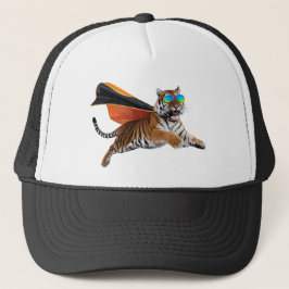 Tiger Superhero Baseball Hat Truckerkappe